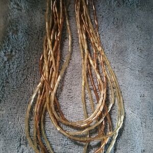 10 Strand Gold Heishi Necklace